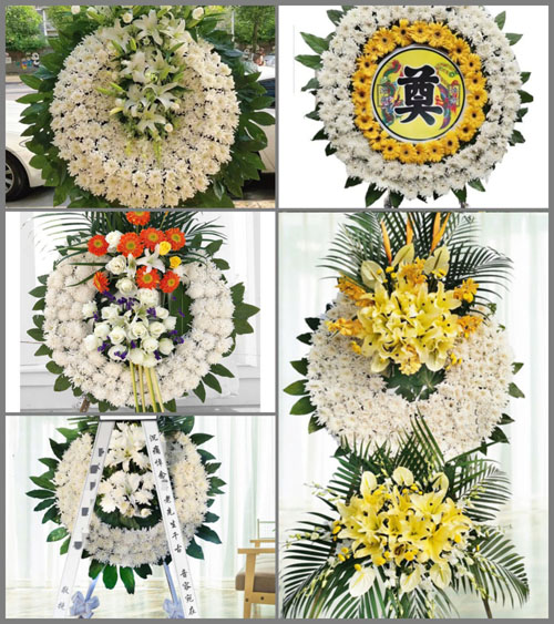 湖南永州道县祥霖铺镇幸福洞村花圈速递